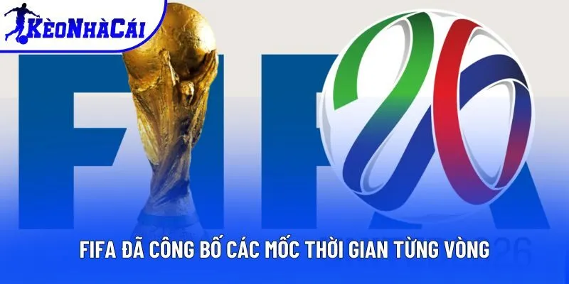 FIFA đã công bố các mốc thời gian từng vòng FIFA đã công bố các mốc thời gian từng vòng